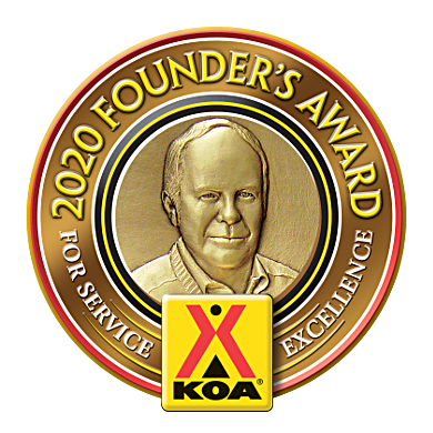 Whitefish KOA campground Founder's Award