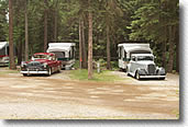 Antique cars at our Montana RV campground