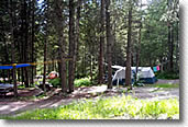 tent camping in montana